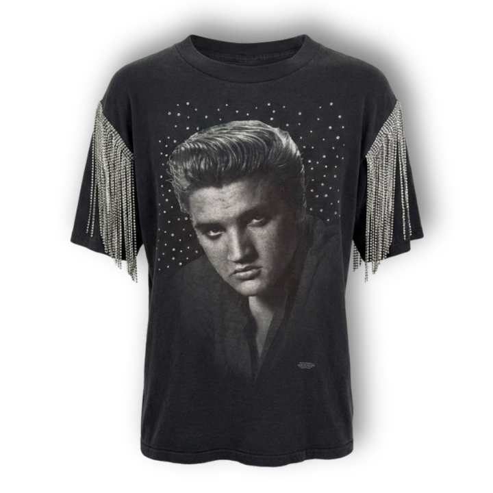 VINTAGE RHINESTONE ELVIS PRESLEY TSHIRT