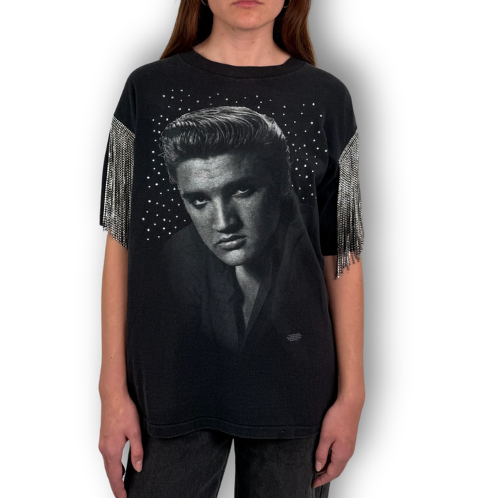 VINTAGE RHINESTONE ELVIS PRESLEY TSHIRT