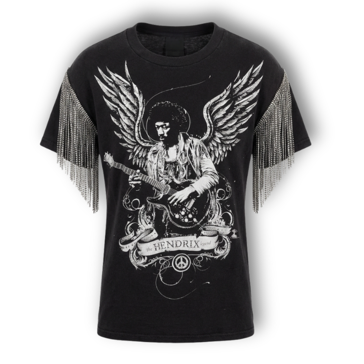 VINTAGE RHINESTONE JIMI HENDRIX TSHIRT