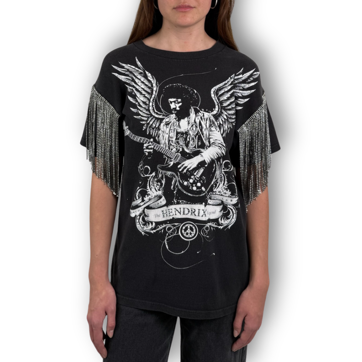 VINTAGE RHINESTONE JIMI HENDRIX TSHIRT