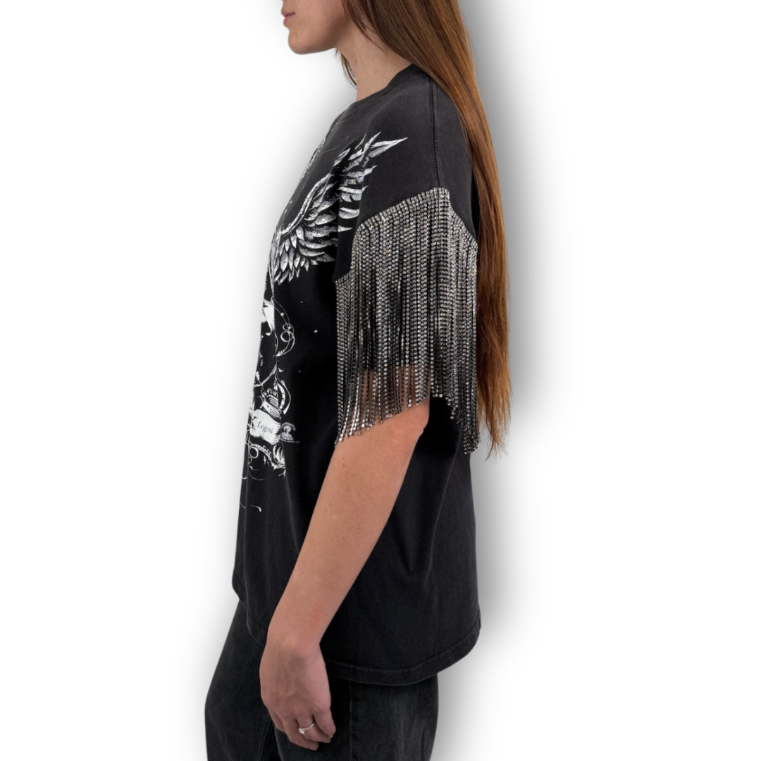 VINTAGE RHINESTONE JIMI HENDRIX TSHIRT