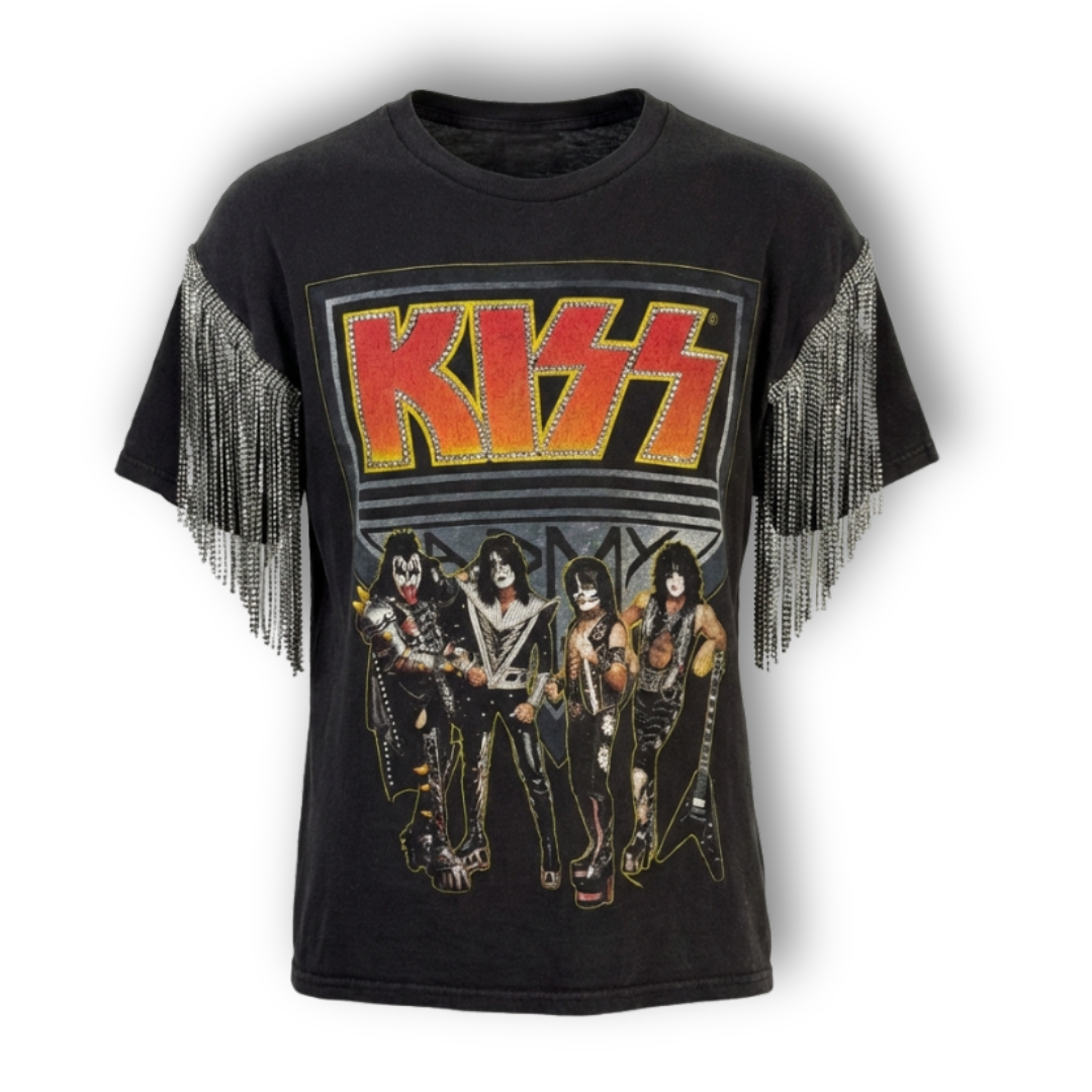 VINTAGE RHINESTONE KISS TSHIRT