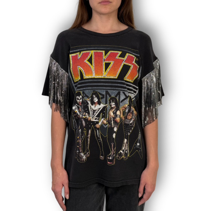 VINTAGE RHINESTONE KISS TSHIRT