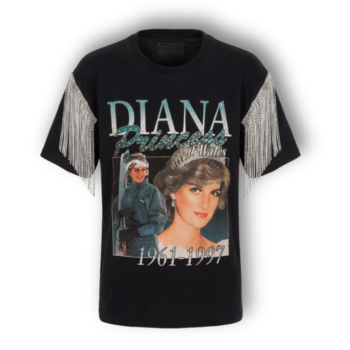 VINTAGE RHINESTONE PRINCESS DIANA TSHIRT