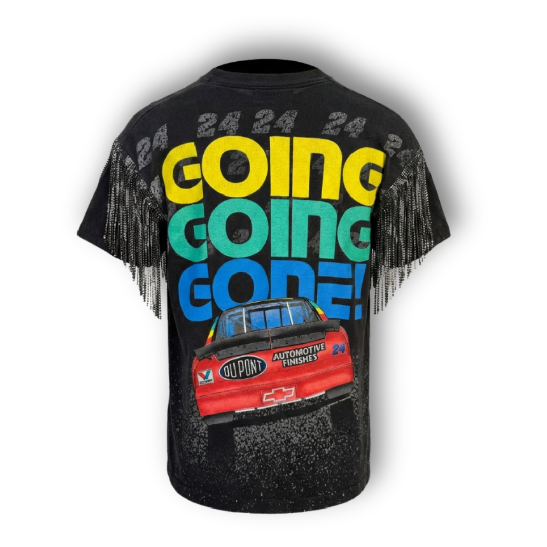 VINTAGE RHINESTONE RACING TSHIRT