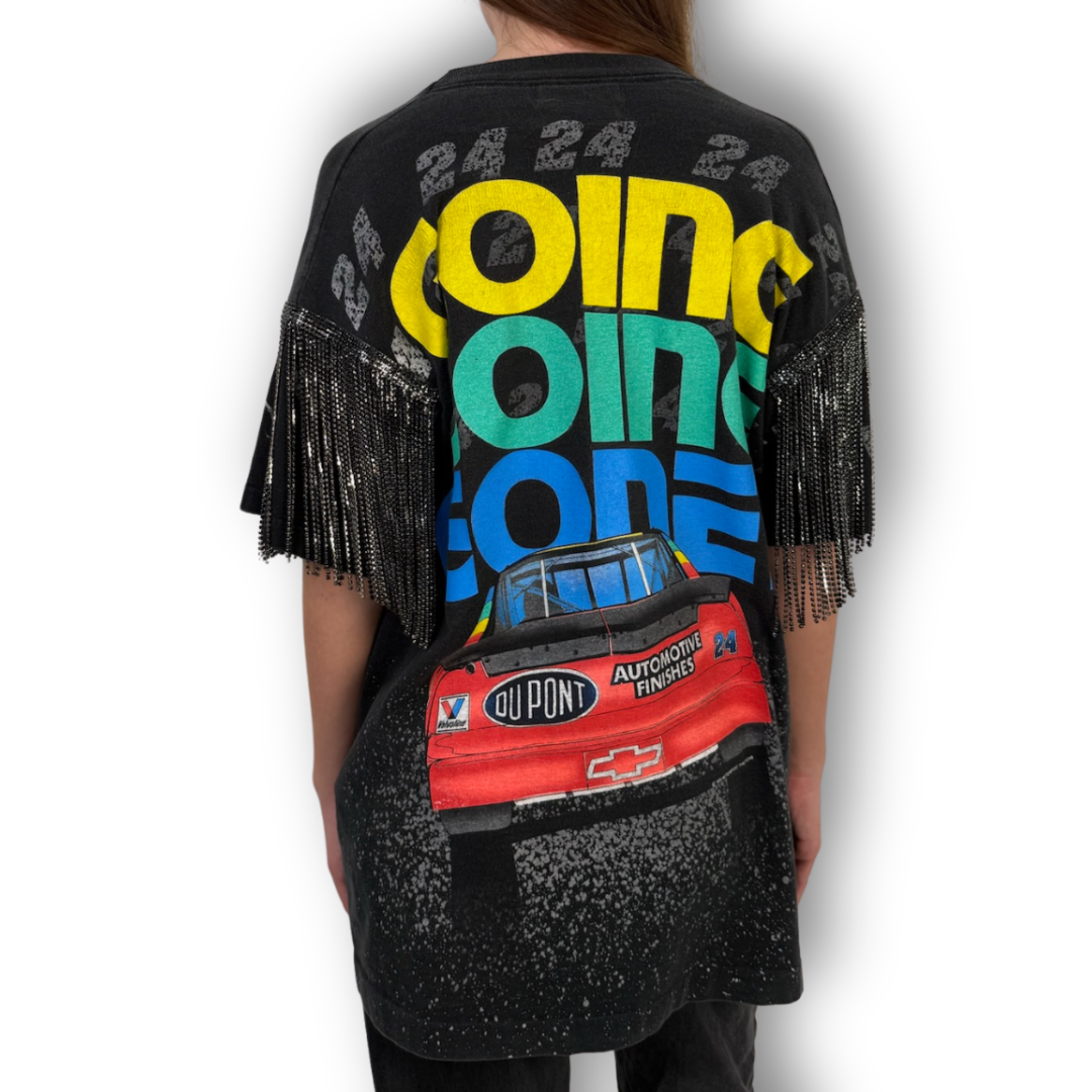 VINTAGE RHINESTONE RACING TSHIRT
