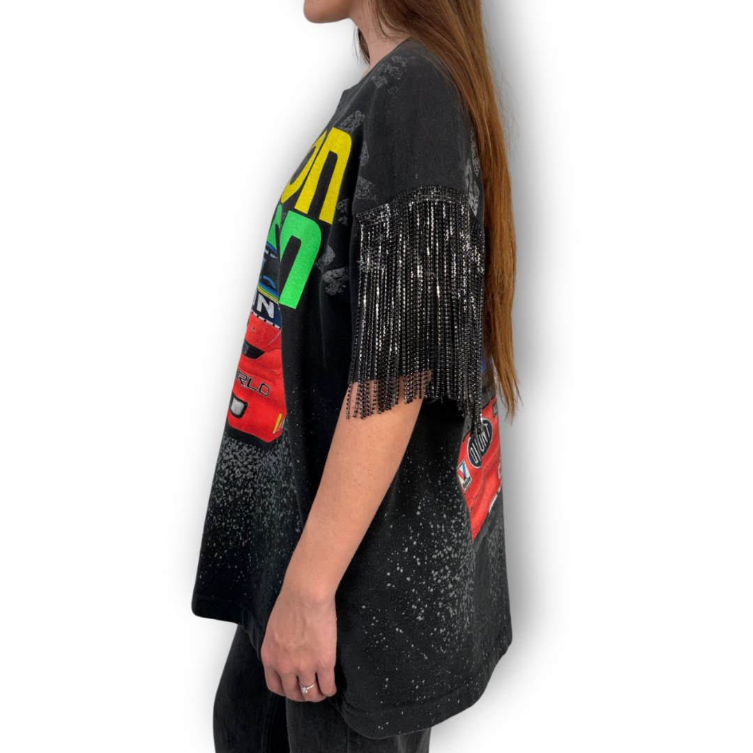 VINTAGE RHINESTONE RACING TSHIRT