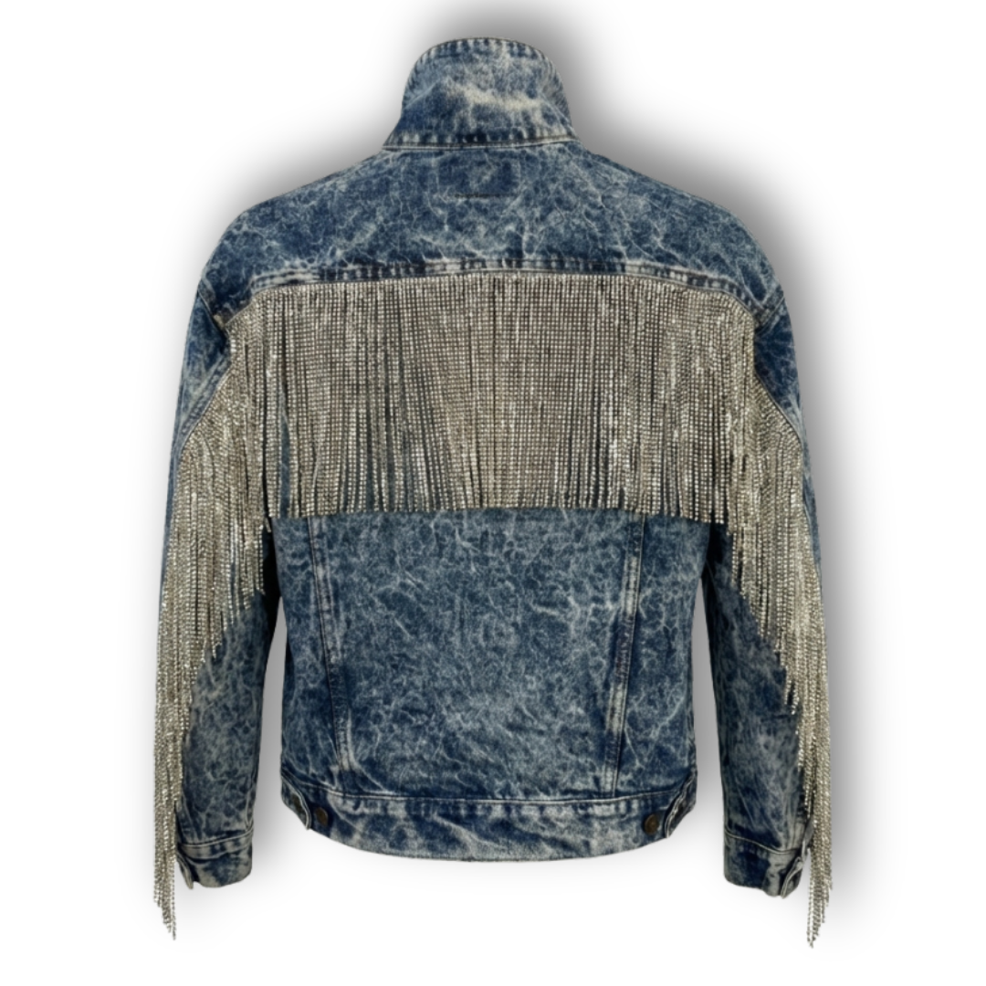 VINTAGE RHINESTONE FRINGE JACKET