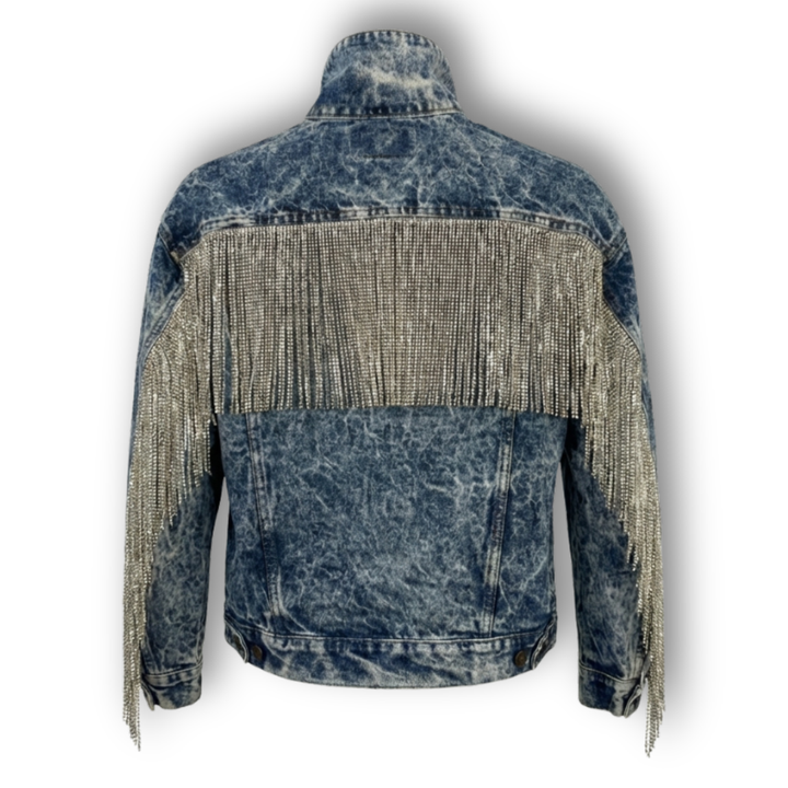 VINTAGE RHINESTONE FRINGE JACKET