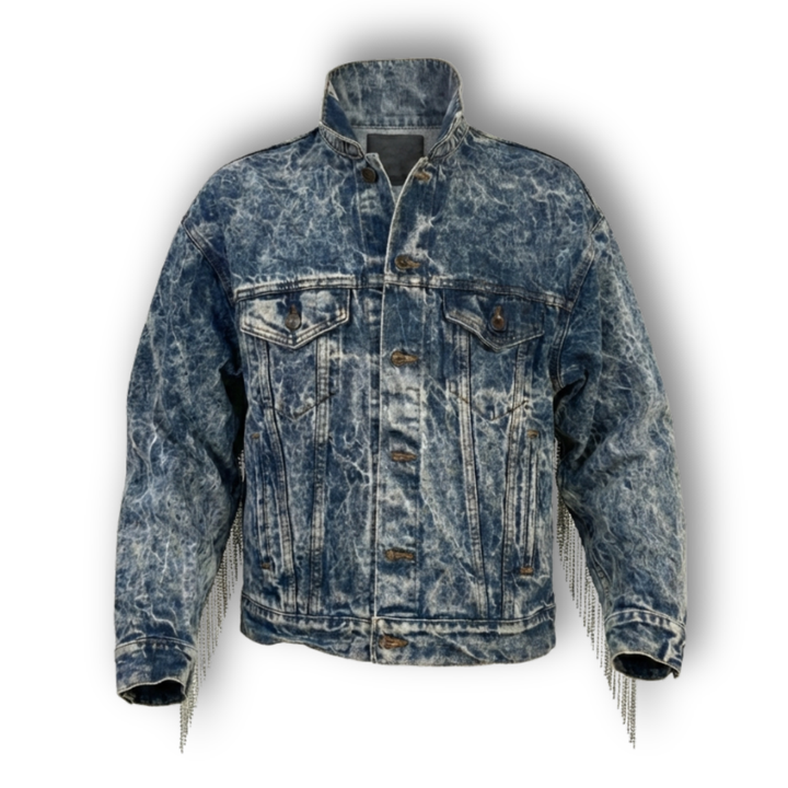 VINTAGE RHINESTONE FRINGE JACKET