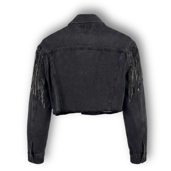 VINTAGE RHINESTONE FRINGE JACKET