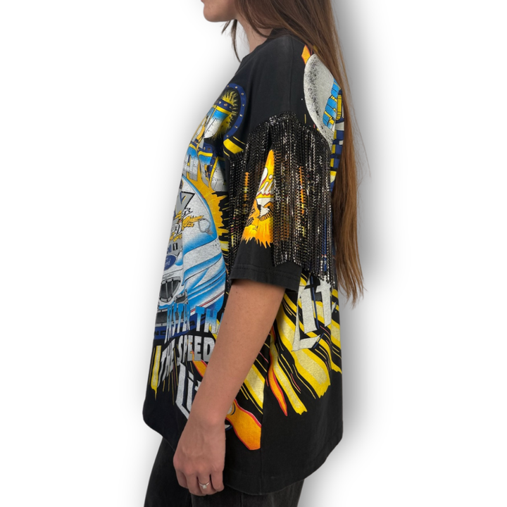 VINTAGE RHINESTONE RACING TSHIRT