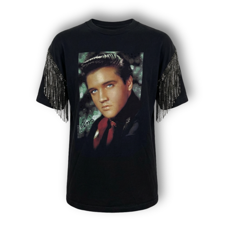 VINTAGE RHINESTONE ELVIS PRESLEY TSHIRT