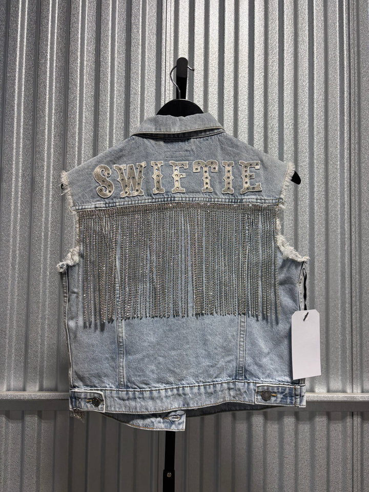 SAMPLE SALE VEST WITH PATCHES