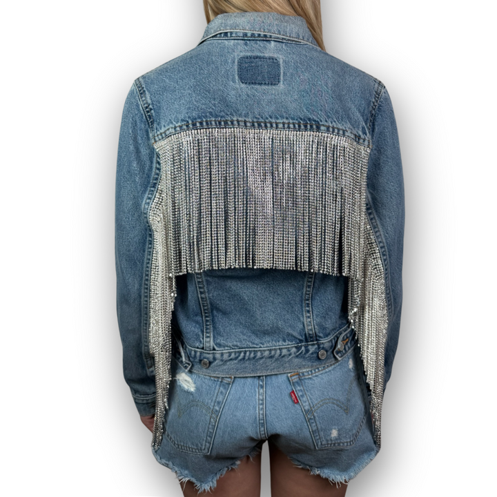 VINTAGE RHINESTONE FRINGE JACKET