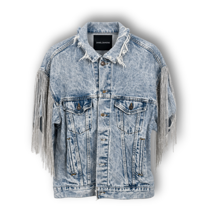 VINTAGE RHINESTONE FRINGE VEST