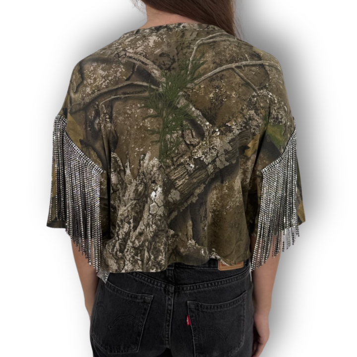 VINTAGE RHINESTONE CAMO TSHIRT