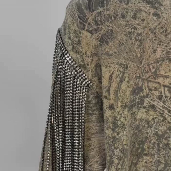 VINTAGE RHINESTONE CAMO TSHIRT