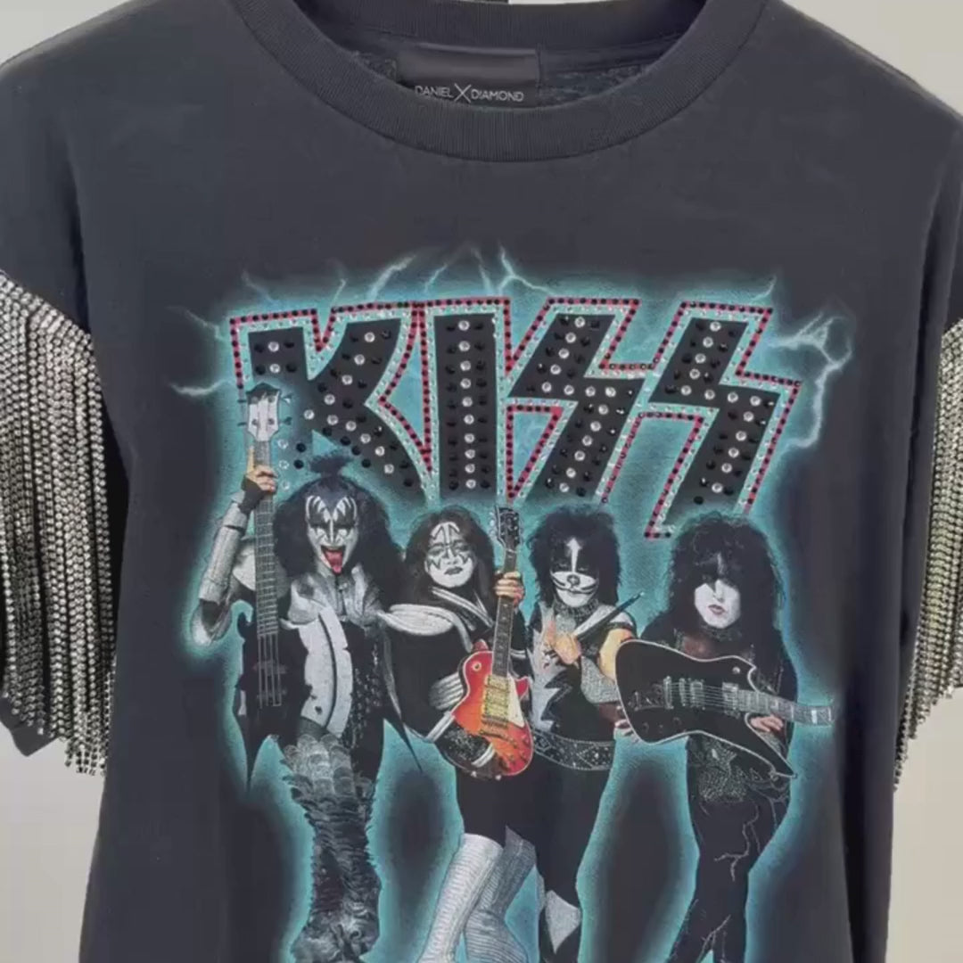 VINTAGE RHINESTONE KISS TSHIRT