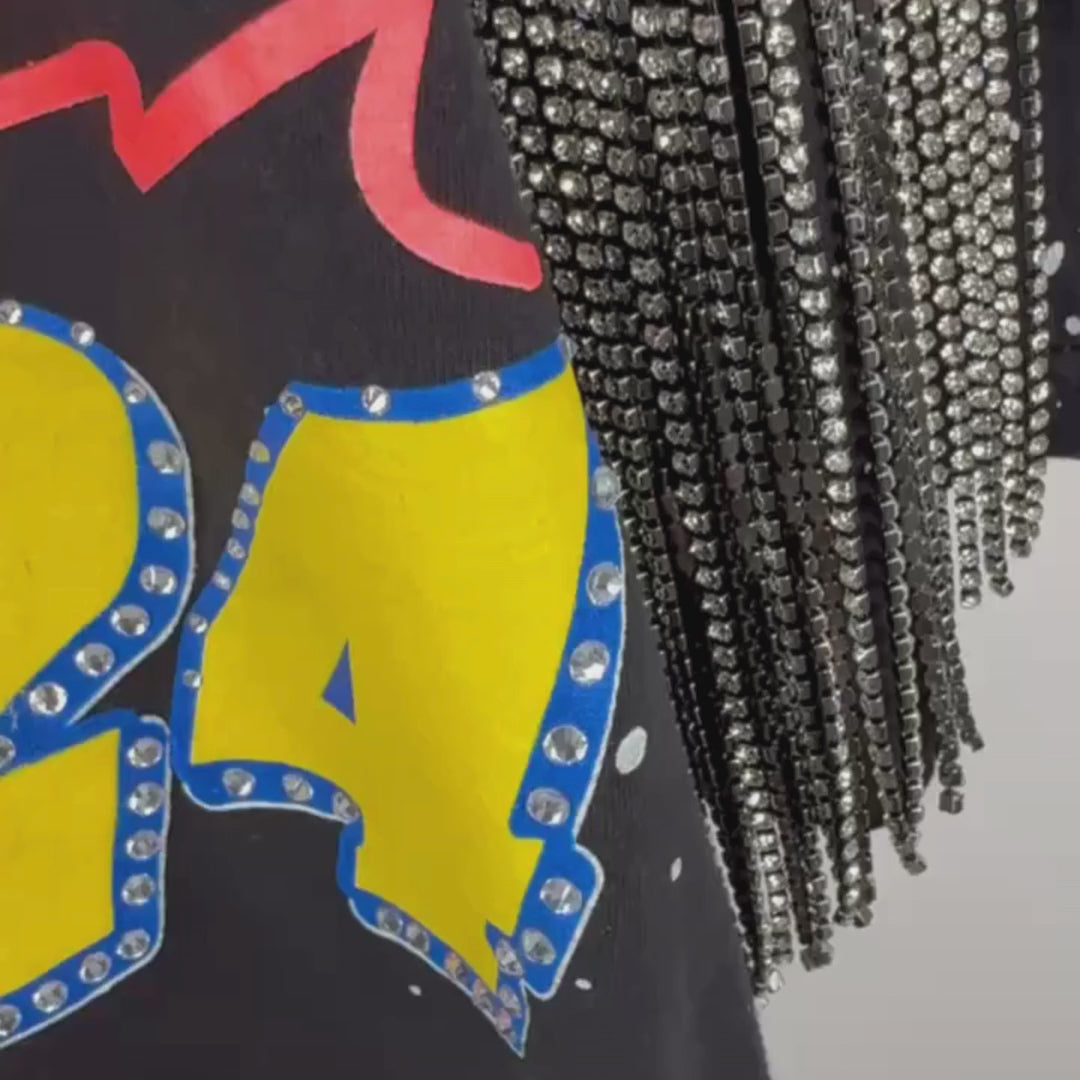 VINTAGE RHINESTONE RACING TSHIRT