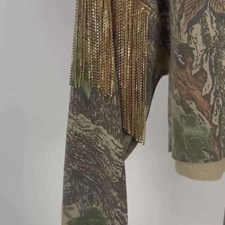 VINTAGE RHINESTONE SWEATSHIRT