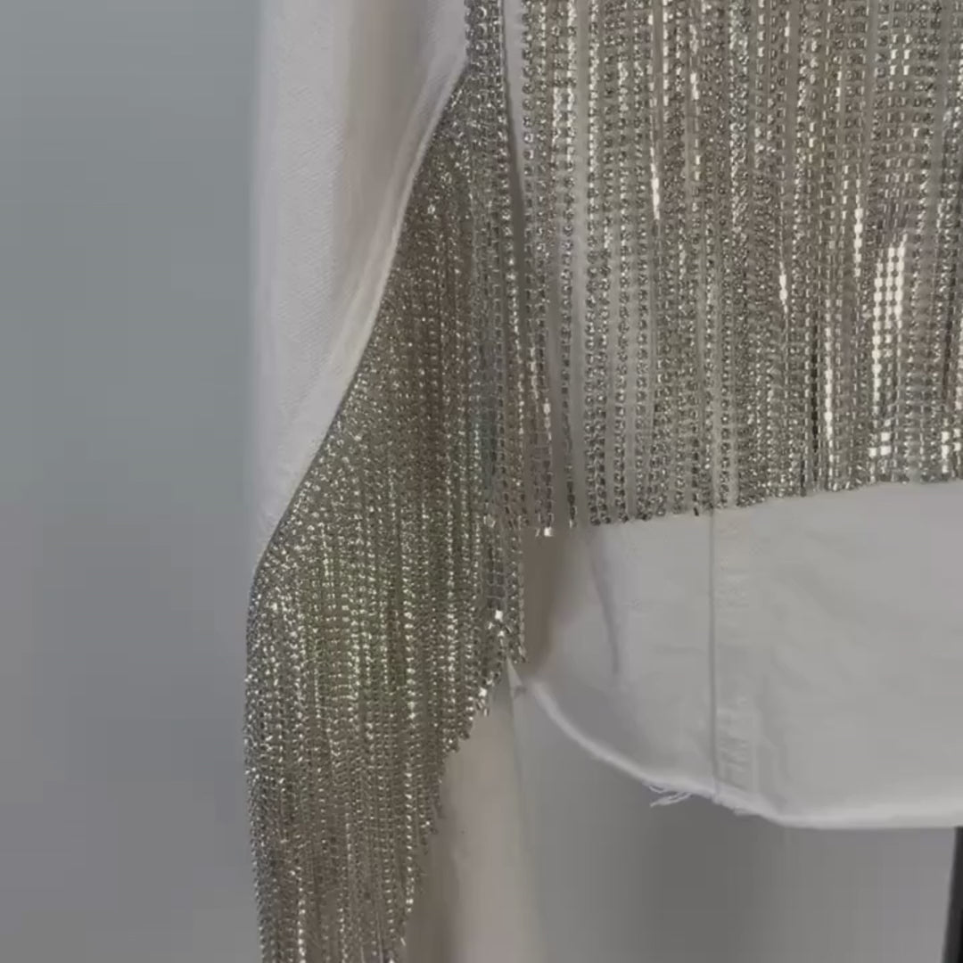 VINTAGE RHINESTONE FRINGE JACKET