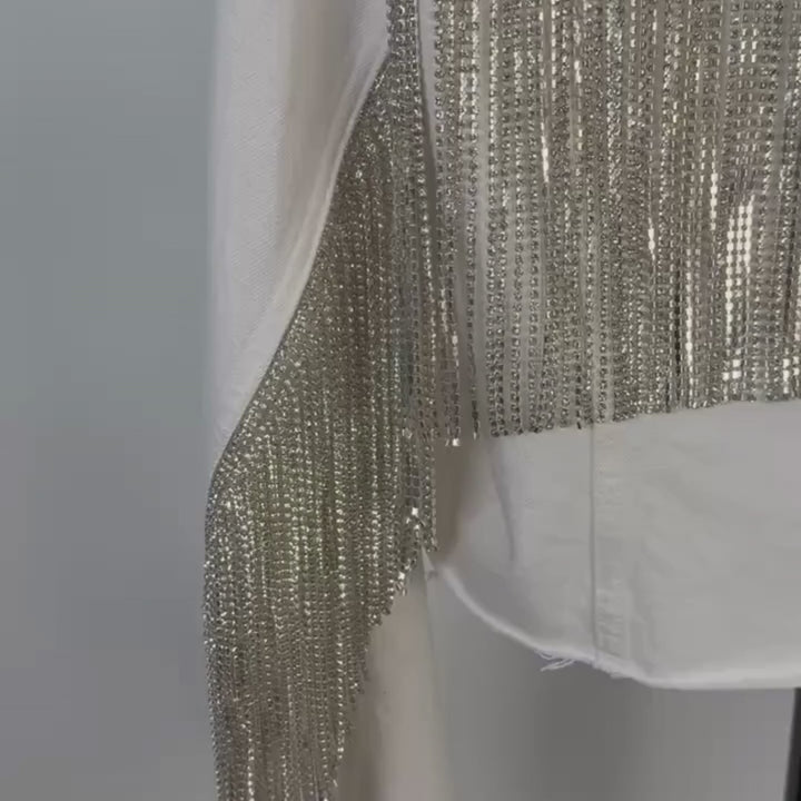 VINTAGE RHINESTONE FRINGE JACKET