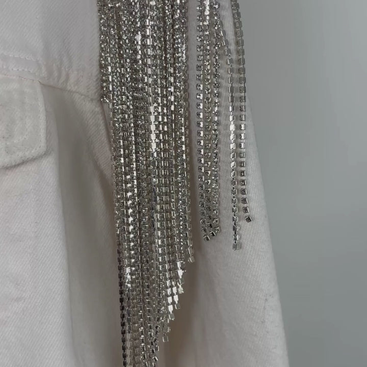 VINTAGE RHINESTONE FRINGE JACKET