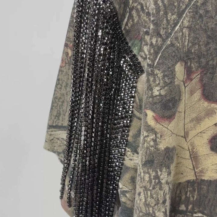 VINTAGE RHINESTONE CAMO TSHIRT
