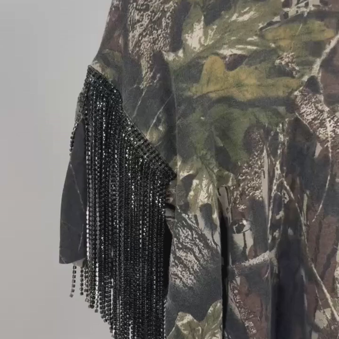 VINTAGE RHINESTONE CAMO TSHIRT