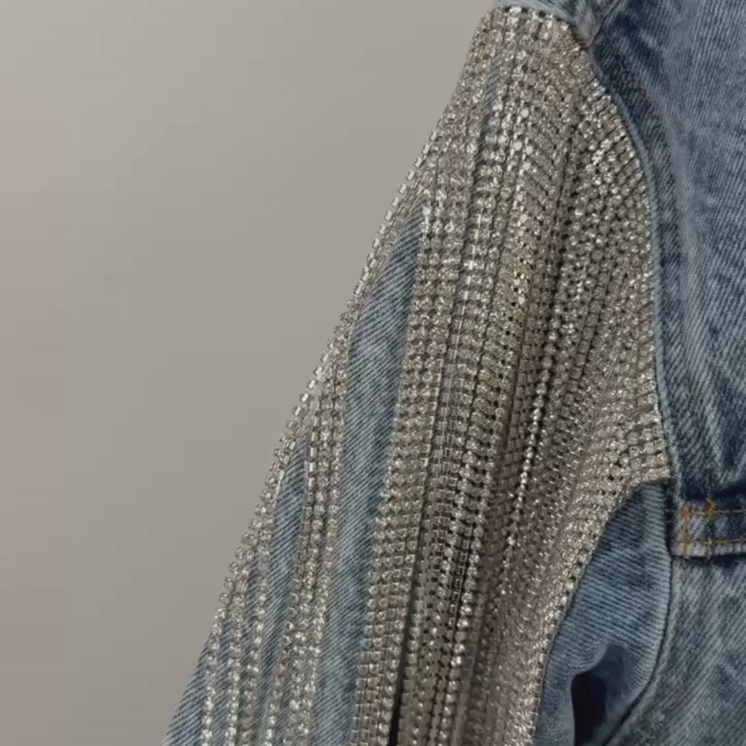 VINTAGE RHINESTONE FRINGE JACKET