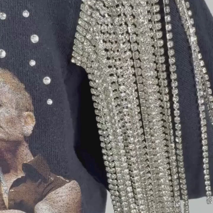 VINTAGE RHINESTONE DEF LEPPARD TSHIRT