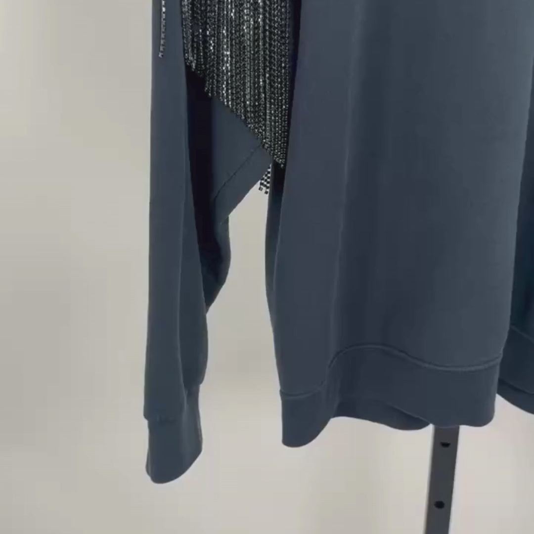 VINTAGE RHINESTONE FRINGE SWEATSHIRT