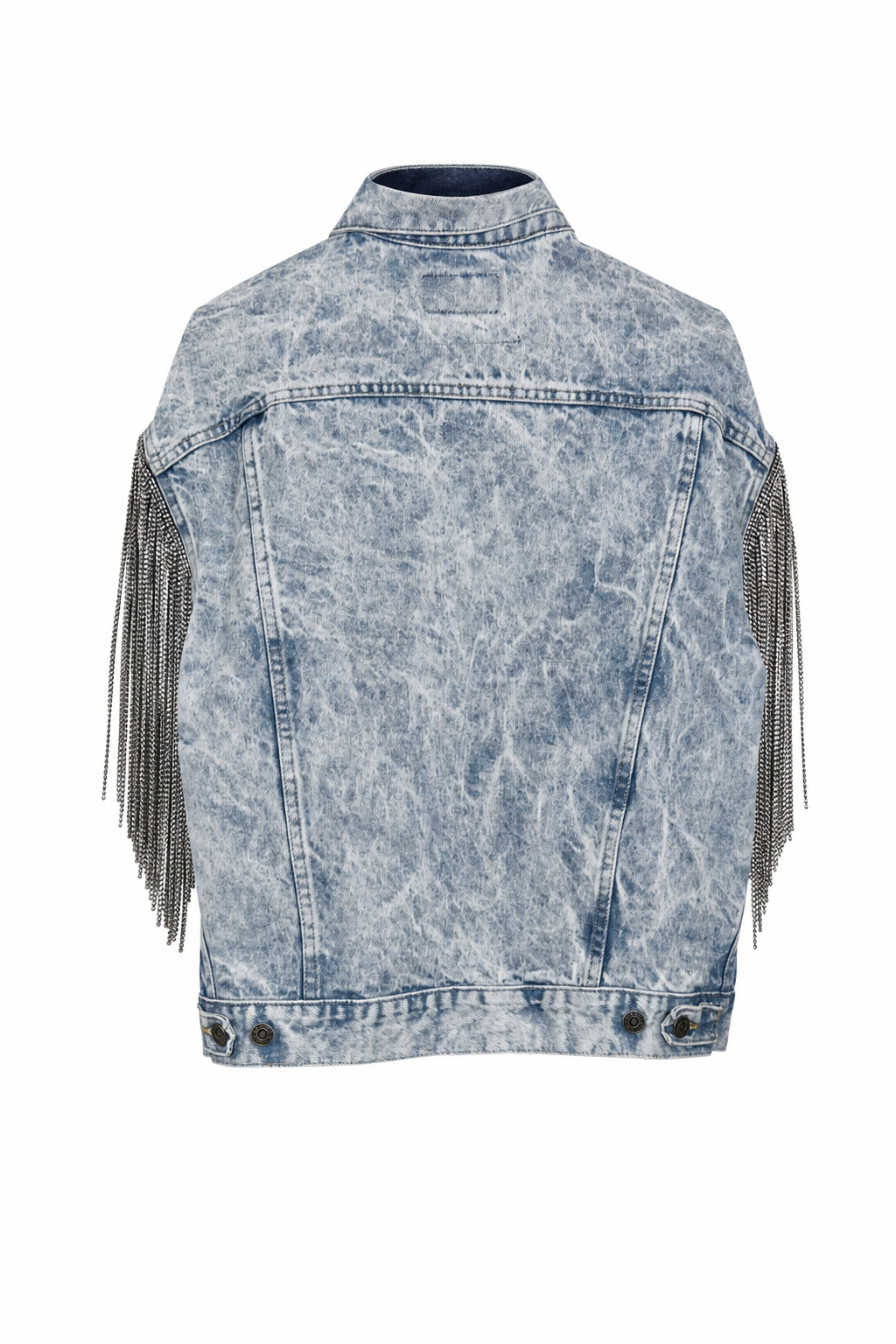 VINTAGE RHINESTONE FRINGE VEST