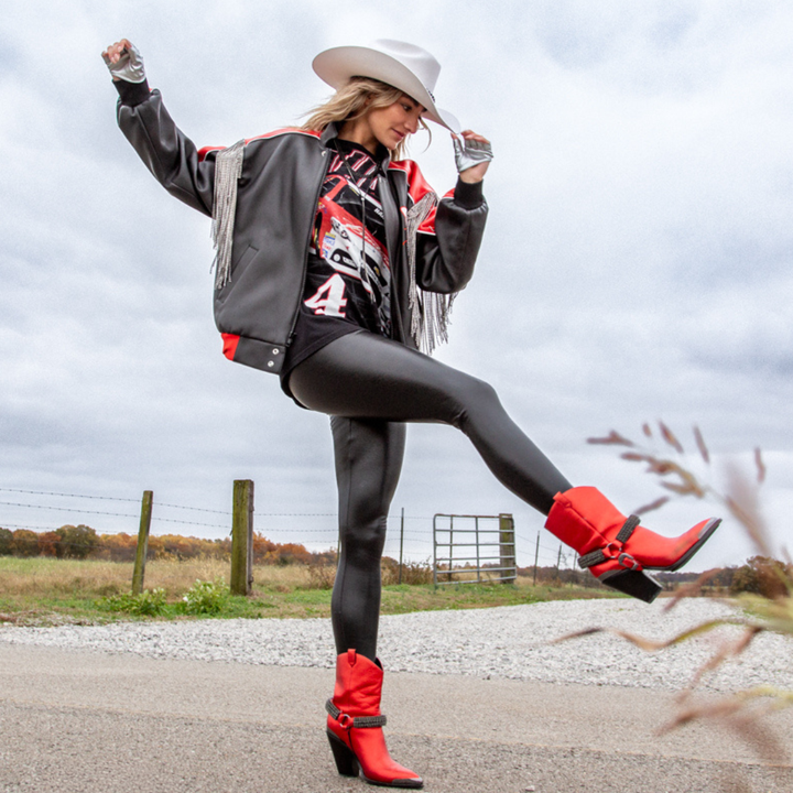 VINTAGE RHINESTONED RACING TSHIRT