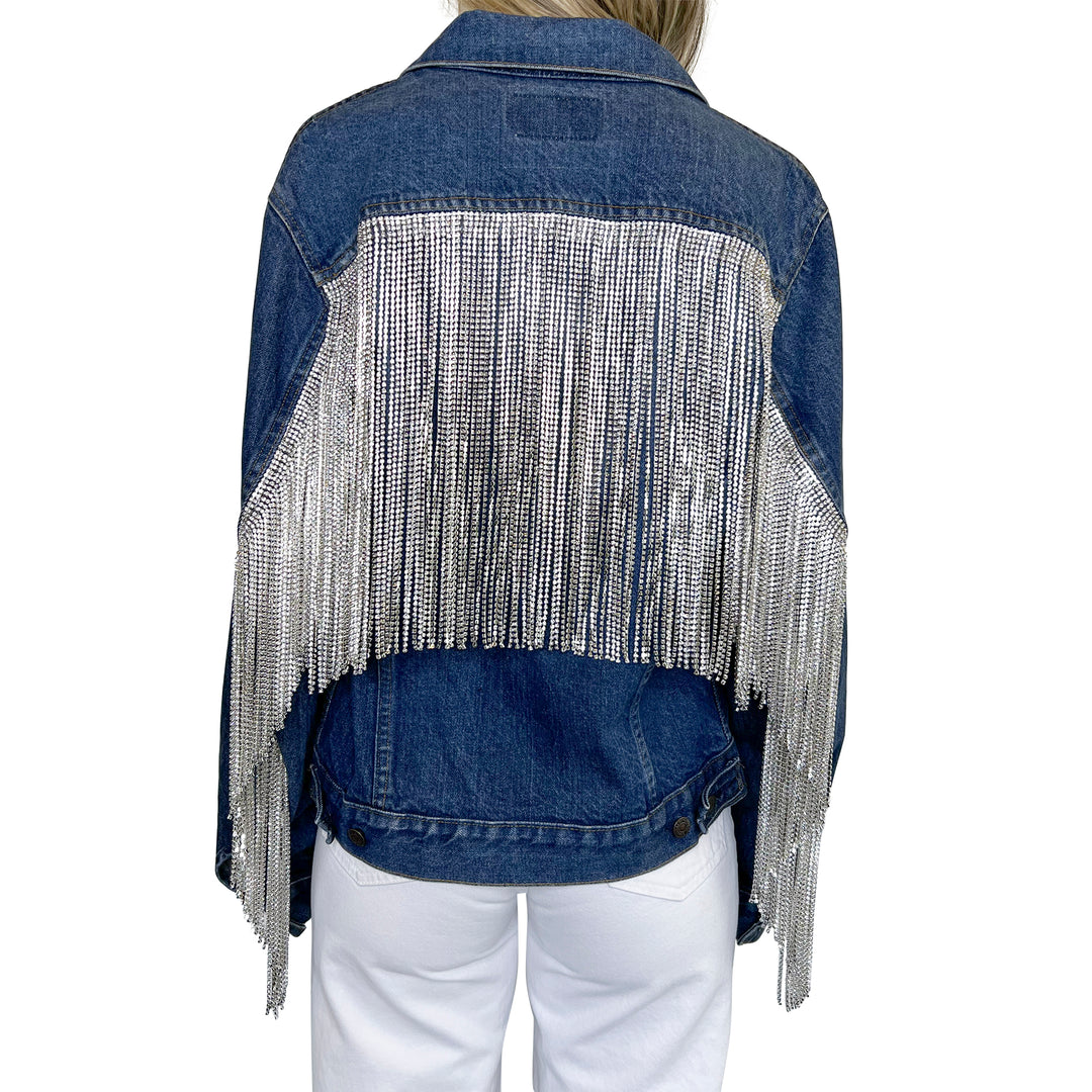 VINTAGE RHINESTONE FRINGE JACKET