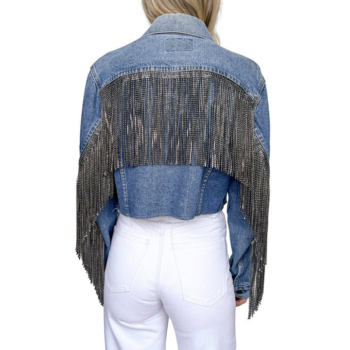 VINTAGE RHINESTONE FRINGE JACKET