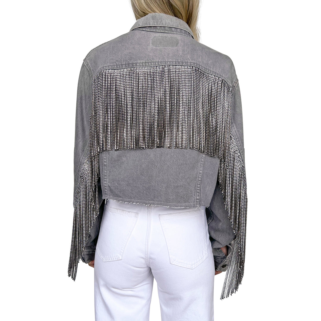 VINTAGE RHINESTONE FRINGE JACKET