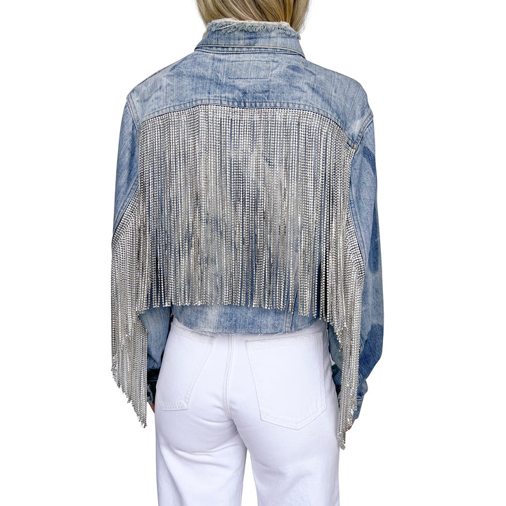 VINTAGE RHINESTONE FRINGE JACKET