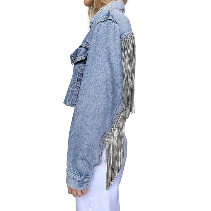 VINTAGE RHINESTONE FRINGE JACKET