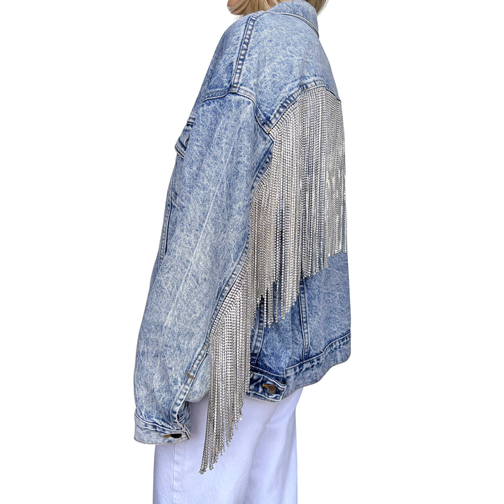 VINTAGE RHINESTONE FRINGE JACKET