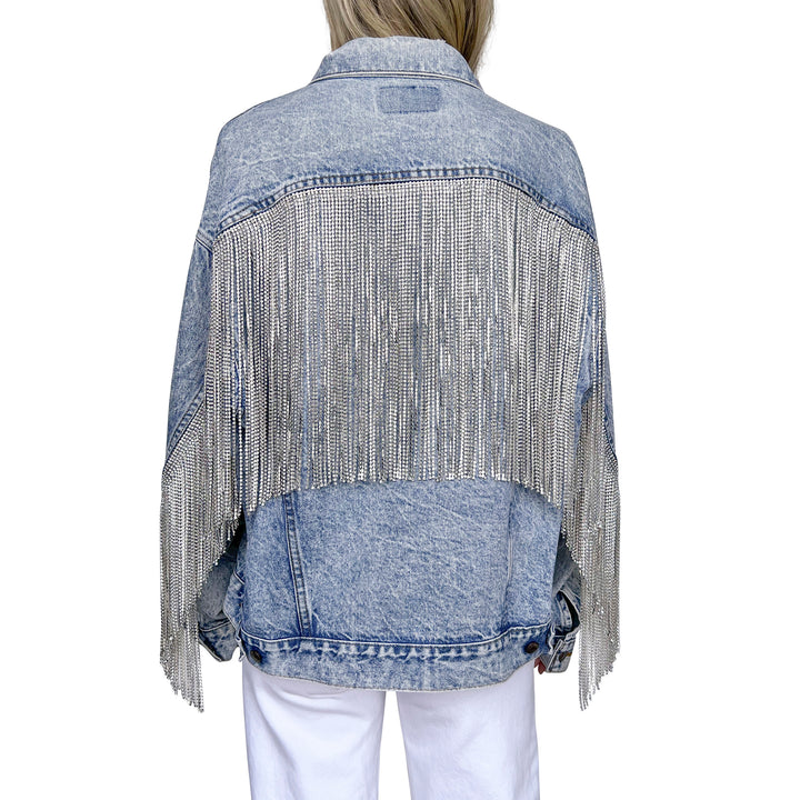 VINTAGE RHINESTONE FRINGE JACKET