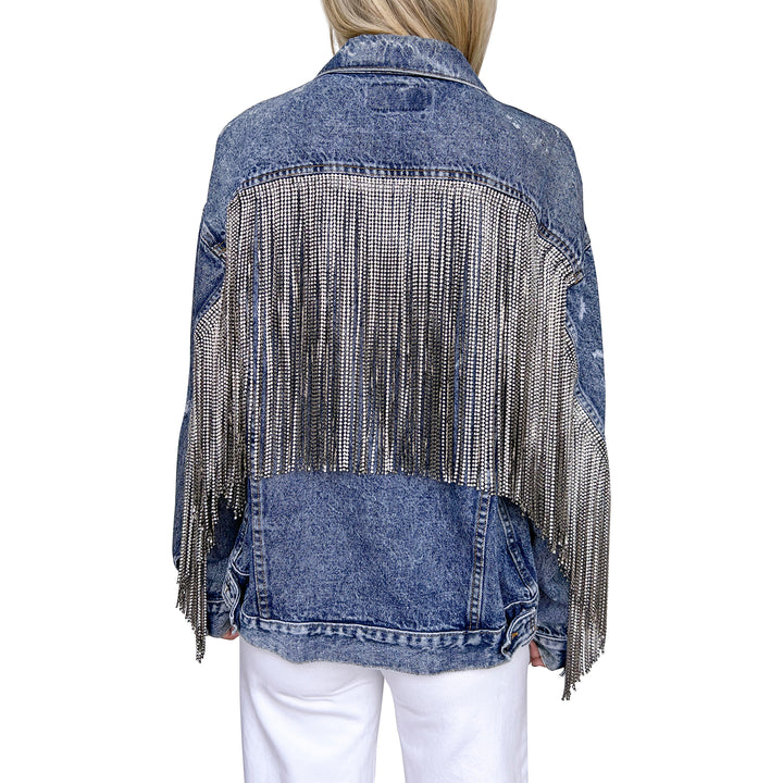 VINTAGE RHINESTONE FRINGE JACKET